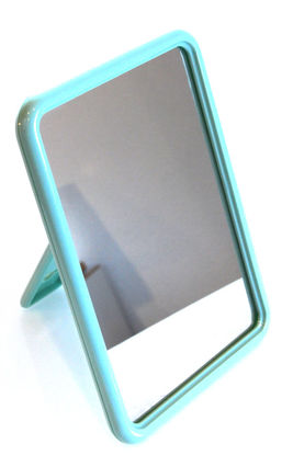 Billede af Kosm. Spejl lysegrøn firkantet 12x16 cm.
