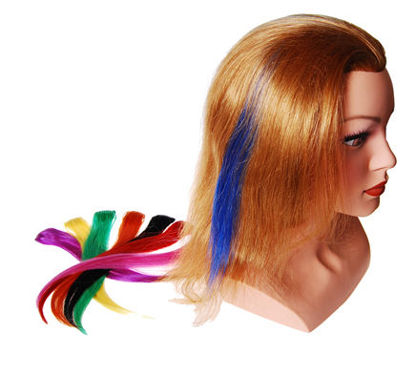 Billede af Easy-hair Color 1 clips 25 cm. Blå