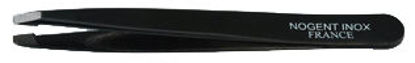 Billede af Pinzet firkantet spids sort proff. 9,5 cm.