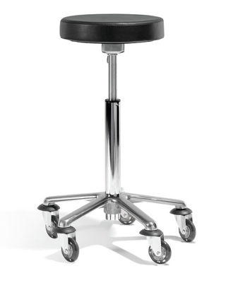 Billede af Klippestol SI RUND uden ryg m/skater hjul (32 cm)