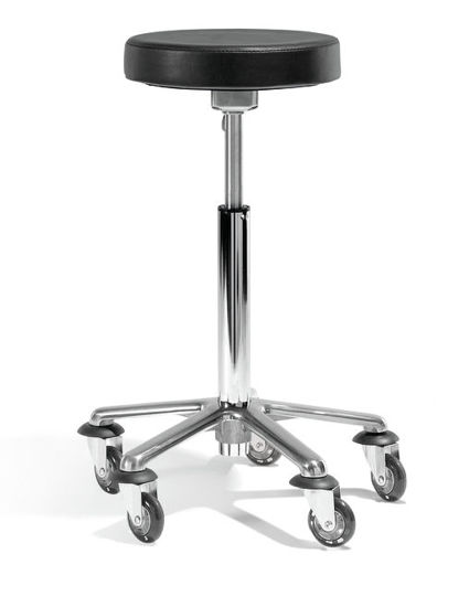 Billede af Klippestol SI RUND uden ryg m/skater hjul (32 cm)